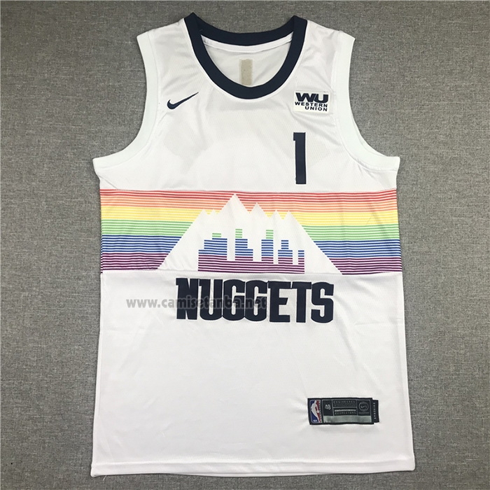 Camiseta Denver Nuggets Michael Porter JR. #1 Ciudad Blanco